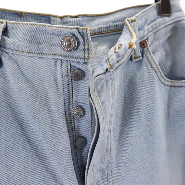リーバイス ストレートデニムパンツ Levi's ボタンフライ ジーンズ レディース