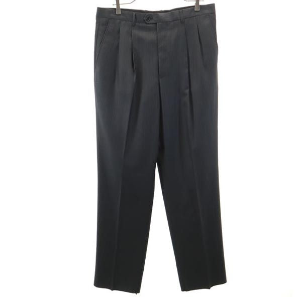 Paul Smith ポールスミス ウール ストライプ スラックスパンツ 36 グレー系 メンズ