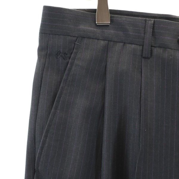 Paul Smith ポールスミス ウール ストライプ スラックスパンツ 36 グレー系 メンズ
