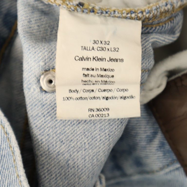 Calvin klein Jeans カルバンクラインジーンズ ストレートデニムパンツ w30 ジーンズ メンズ