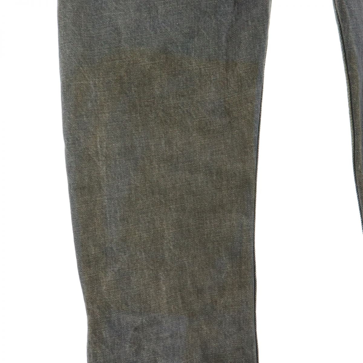 HELMUT LANG ヘルムートラング イタリア製 ストレートデニムパンツ w26 グレー系 ボタンフライ ジーパン レディース