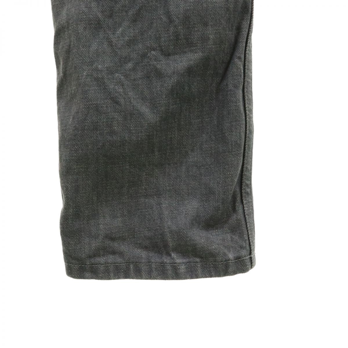 HELMUT LANG ヘルムートラング イタリア製 ストレートデニムパンツ w26 グレー系 ボタンフライ ジーパン レディース