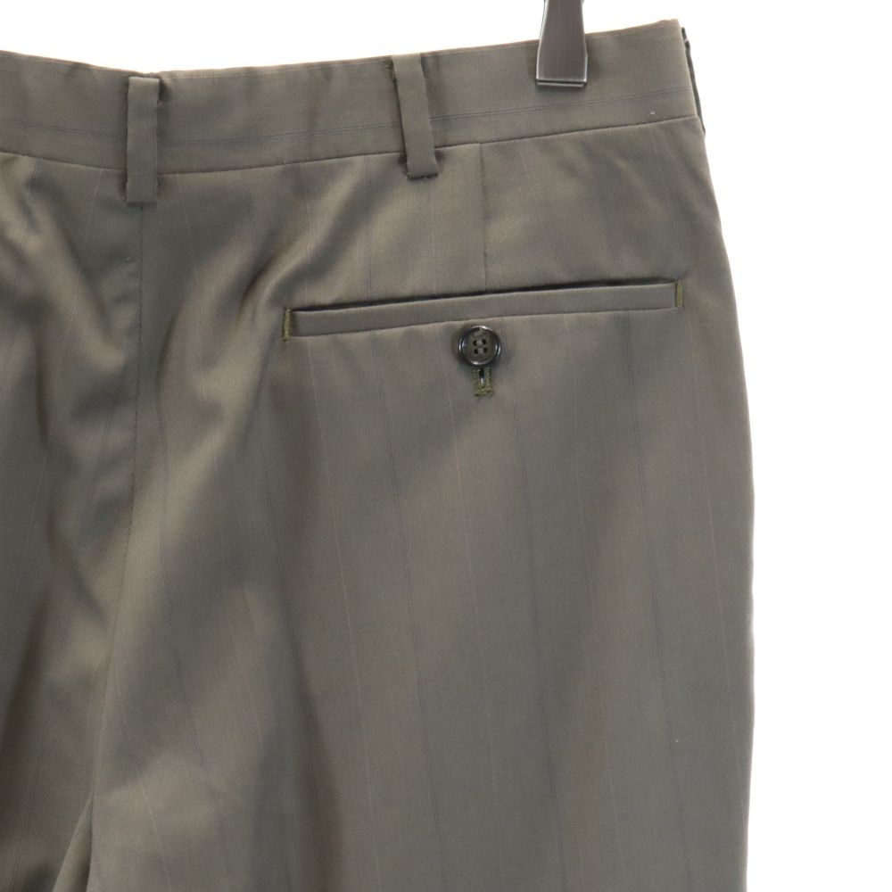 VINTAGE ヴィンテージ 80s ストライプ スラックスパンツ 46 ベージュ系 メンズ