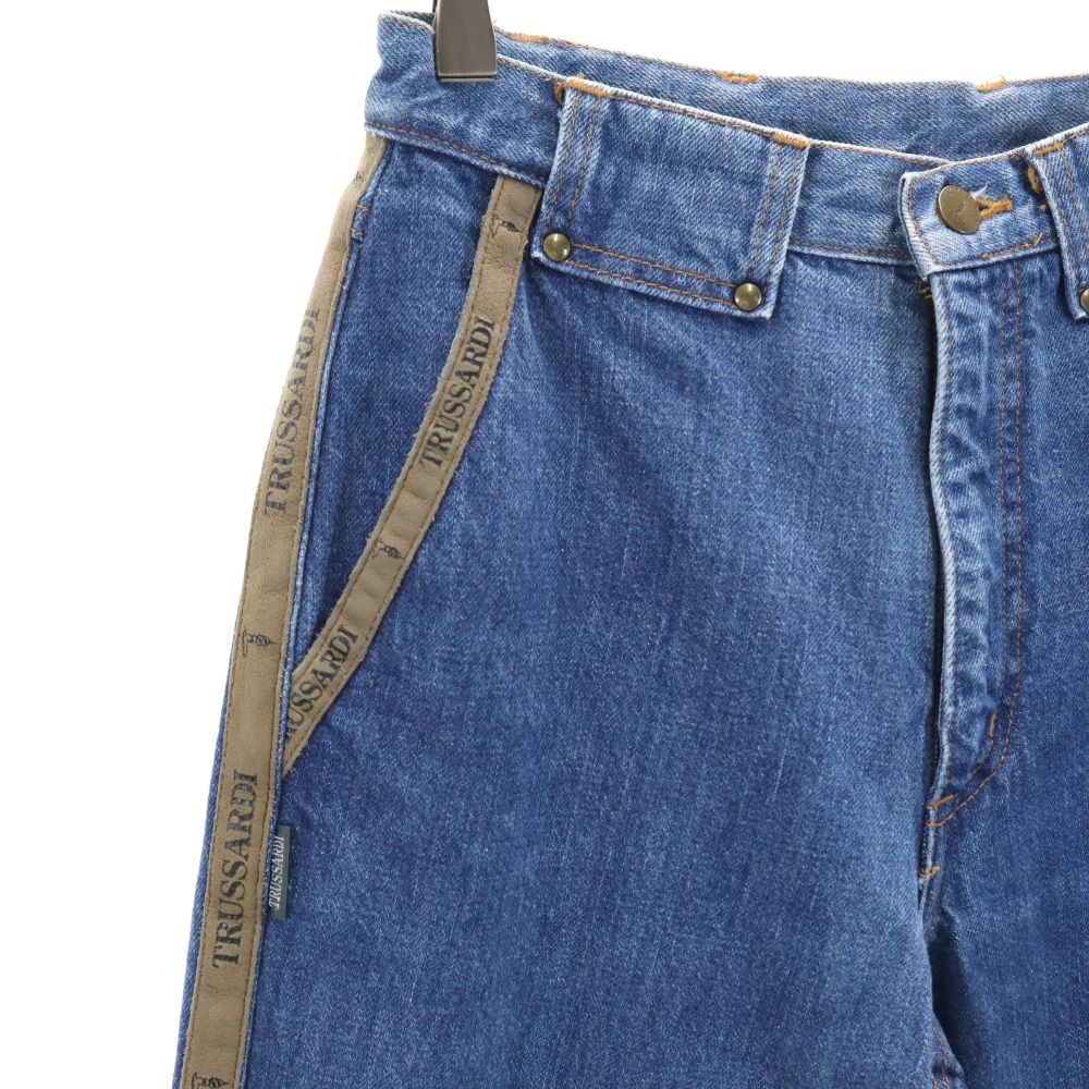 トラサルディ オールド テーパードデニムパンツ 44 TRUSSARDI ジーパン レディース