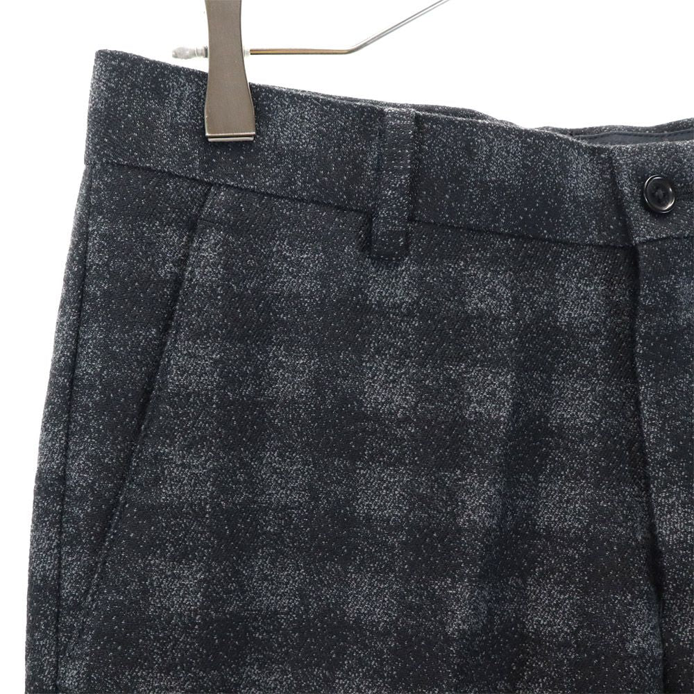 ポールスミス ウールブレンド 日本製 チェック柄 スラックスパンツ M ブラック系 Paul Smith メンズ
