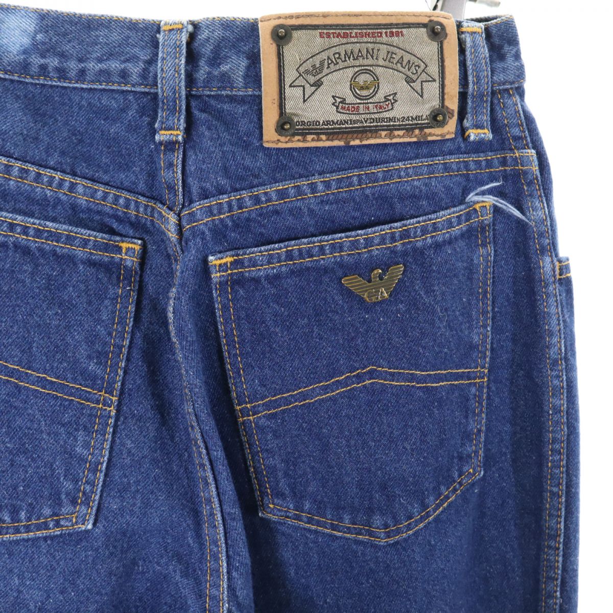 ARMANI JEANS アルマーニジーンズ 90s オールド イタリア製 テーパードデニムパンツ w29 ジーパン レディース