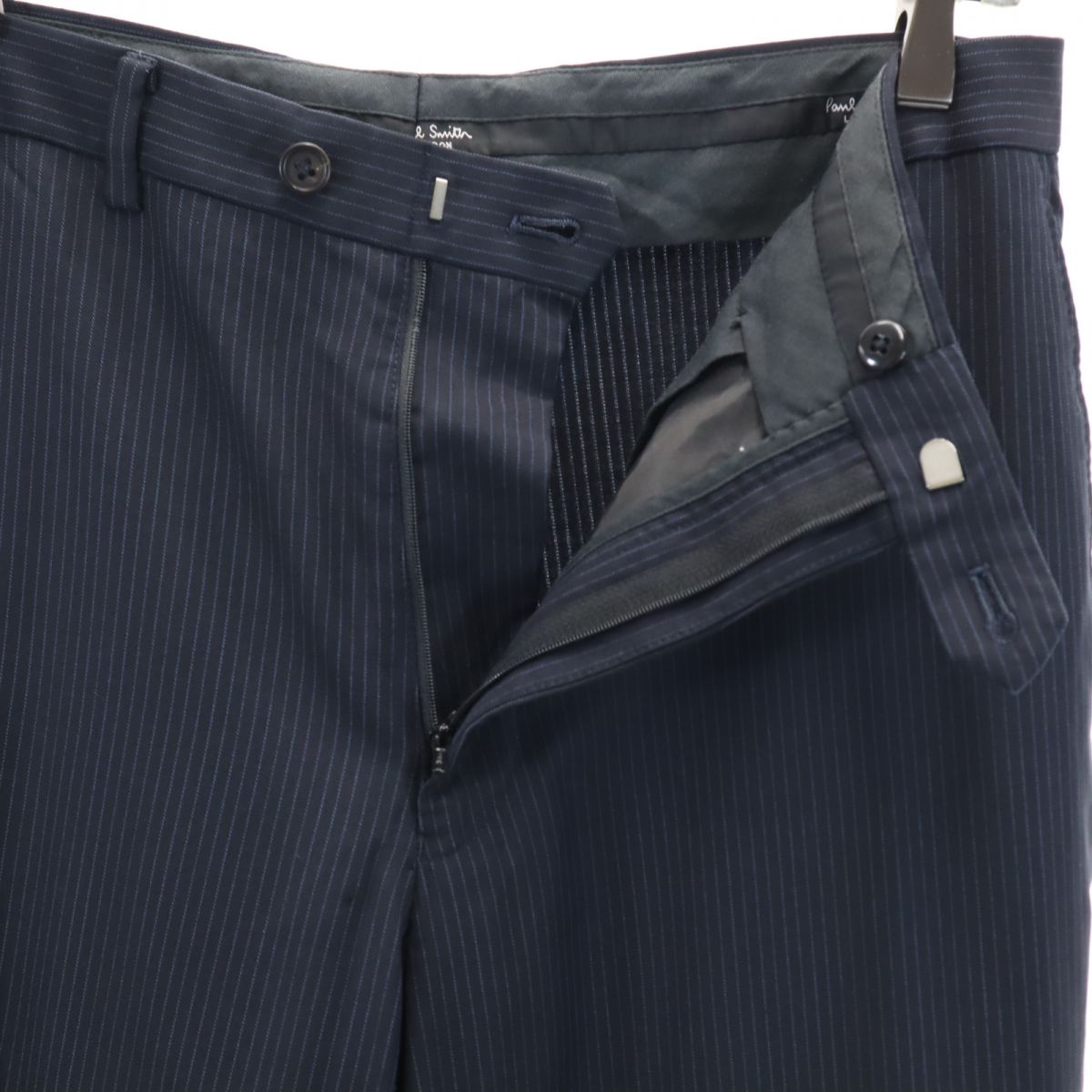 Paul Smith ポールスミス ストライプ柄 スラックスパンツ ネイビー系 メンズ