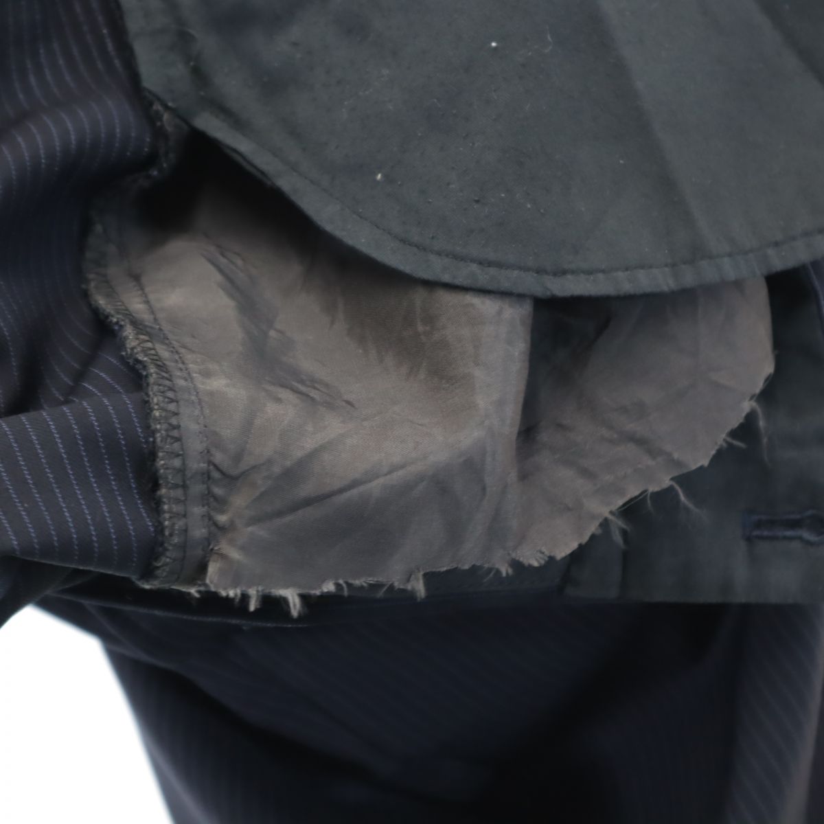 Paul Smith ポールスミス ストライプ柄 スラックスパンツ ネイビー系 メンズ