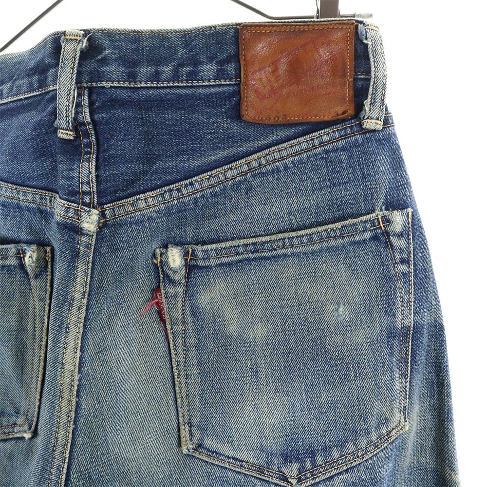 Denime ドゥニーム 裏リベット 赤耳 ストレートデニムパンツ ボタンフライ ジーパン メンズ