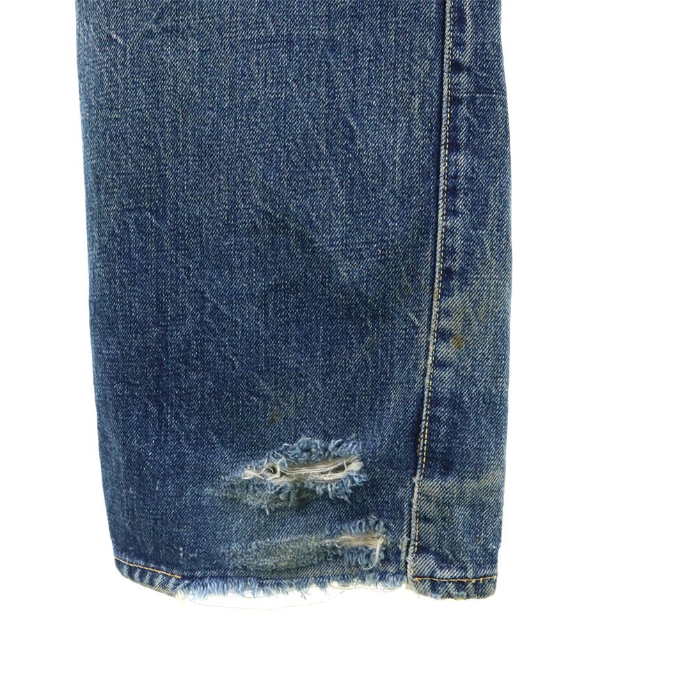 Denime ドゥニーム 裏リベット 赤耳 ストレートデニムパンツ ボタンフライ ジーパン メンズ