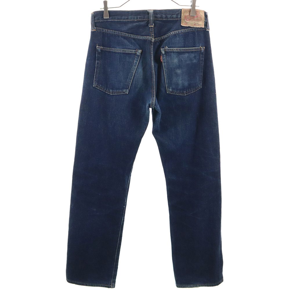 ドゥニーム オリゾンティー 日本製 赤耳 ストレートデニムパンツ W32 ネイビー Denime ジーパン ボタンフライ メンズ