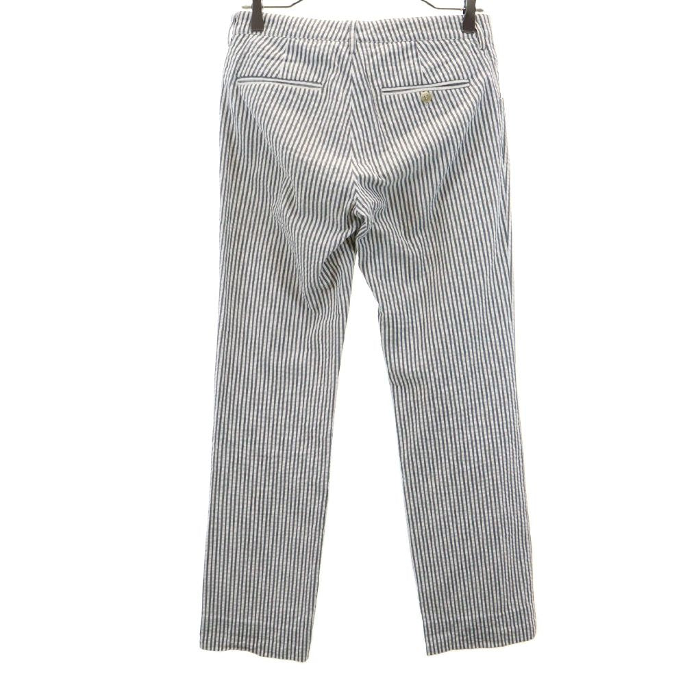 A.P.C. アーペーセー フランス製 ストライプ ストレートパンツ 36 ブラック×ホワイト レディース