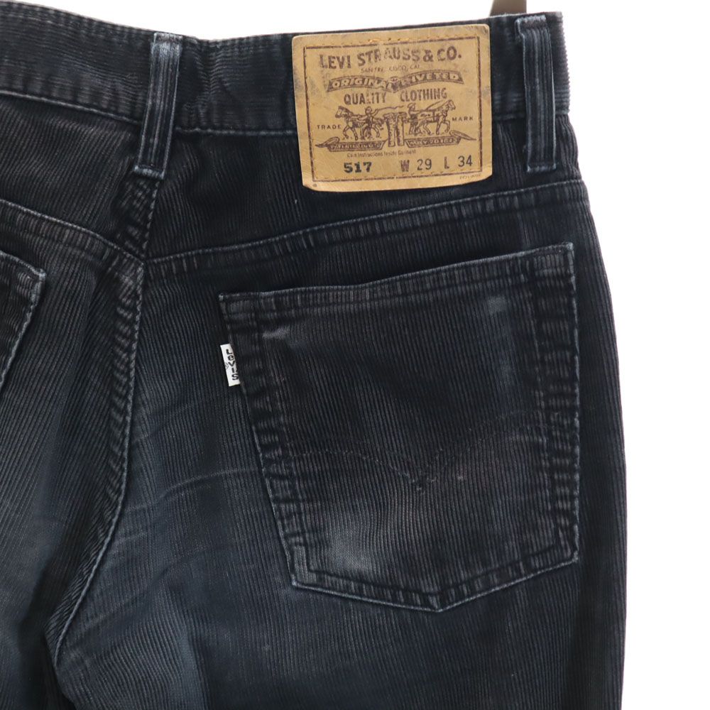 Levi's リーバイス 90s 日本製 517 コーデュロイパンツ W29 黒 メンズ