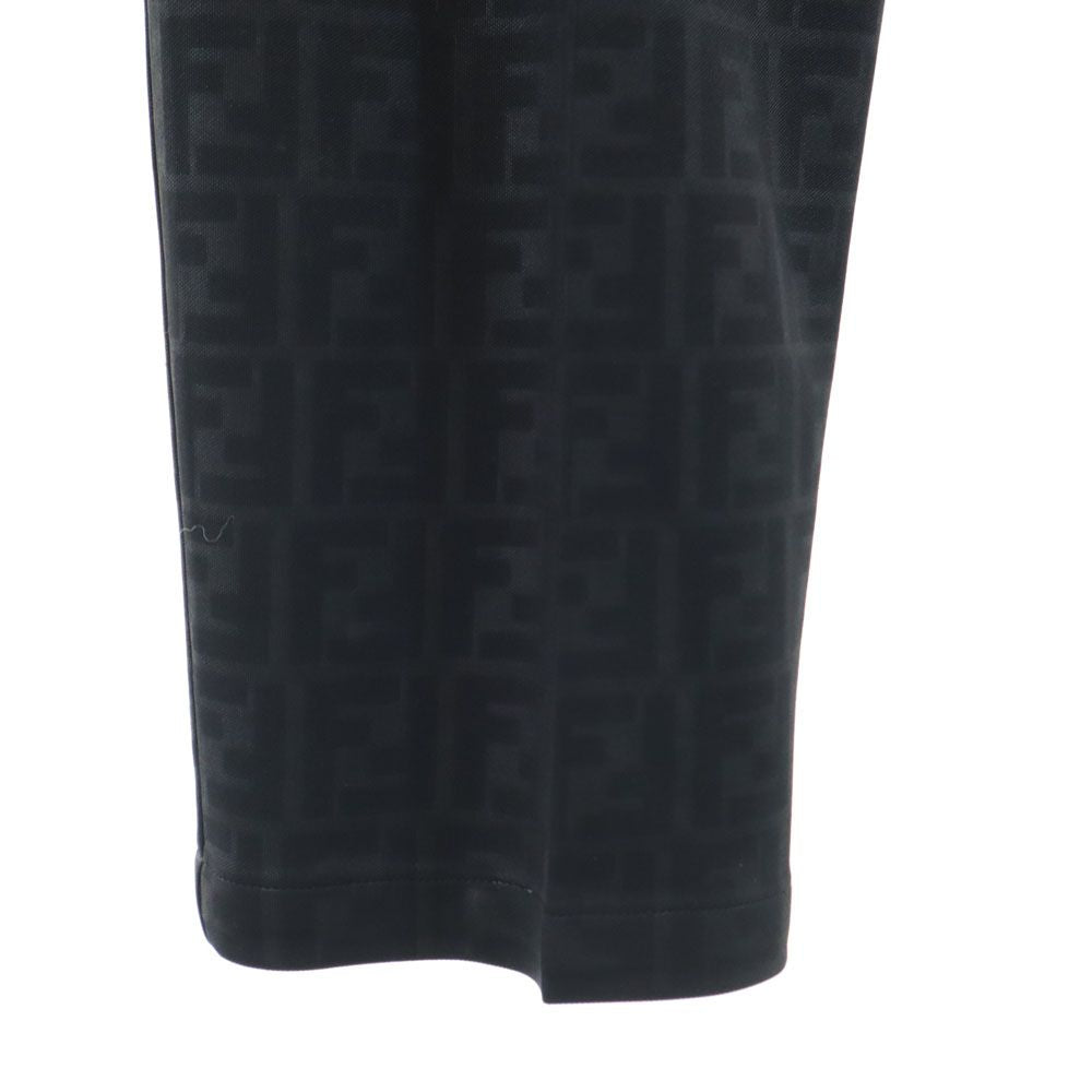 フェンディ イタリア製 総柄 スラックスパンツ L 黒 FENDI レディース