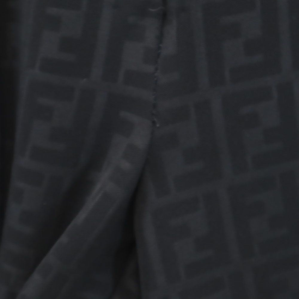 フェンディ イタリア製 総柄 スラックスパンツ L 黒 FENDI レディース