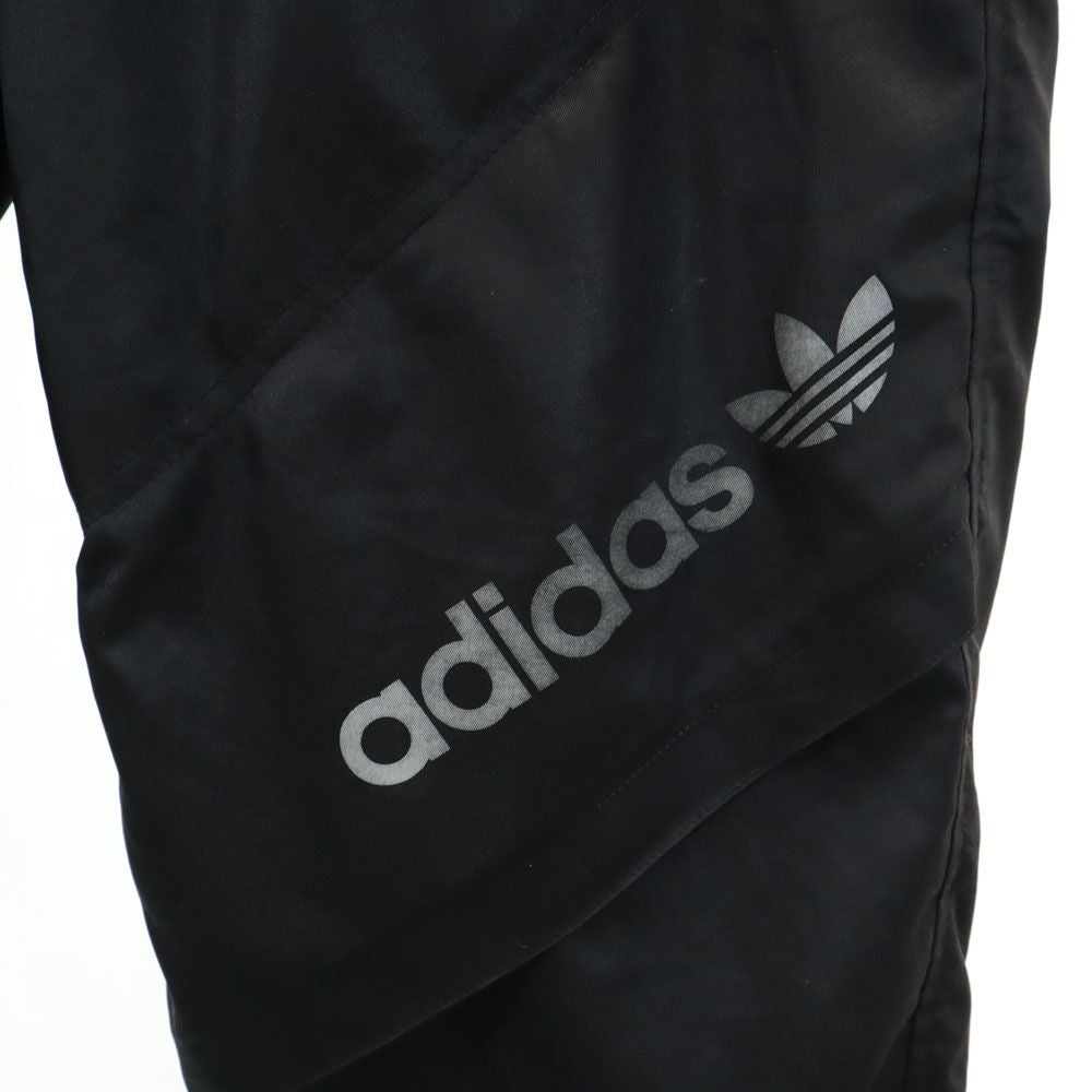 adidas アディダス 80s トレフォイルロゴ デサント製 ヴィンテージ トレーニング ウインドパンツ O ブラック メンズ