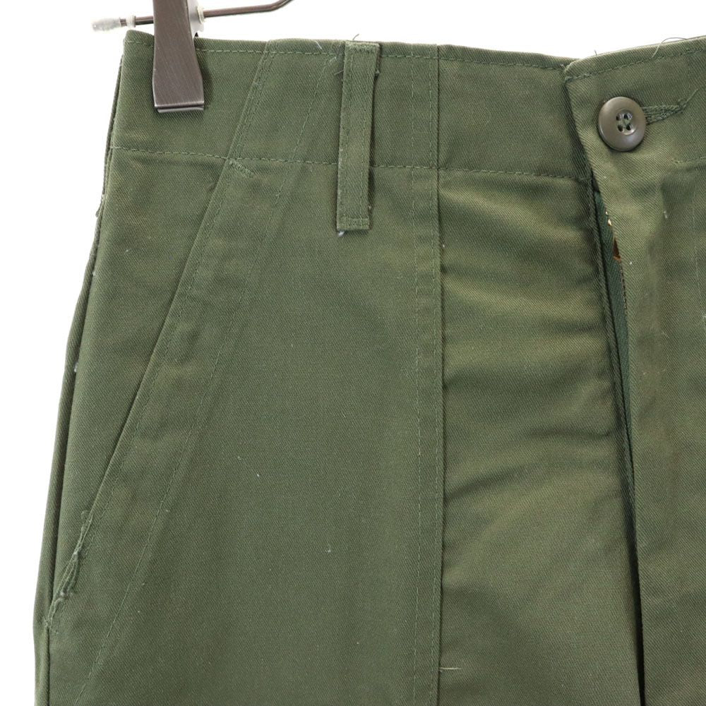 US ARMY アメリカ軍 70s DLA ユーティリティ センタープレス ミリタリーパンツ w26 カーキ系 メンズ