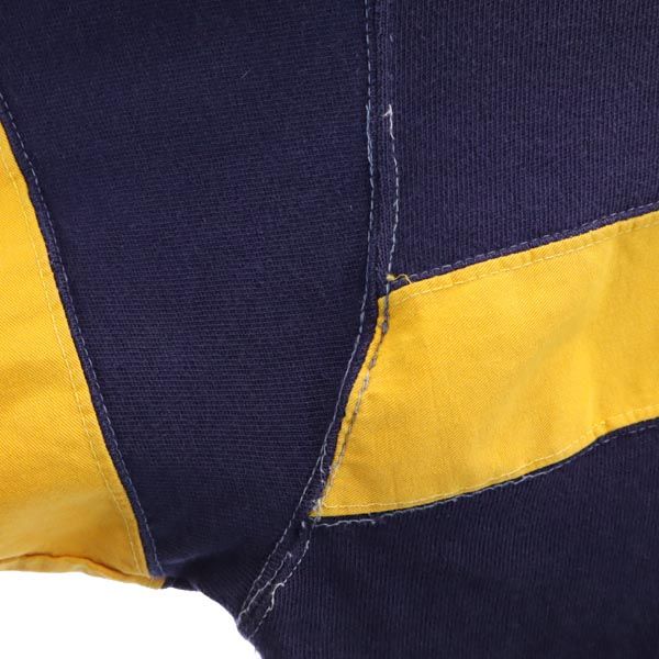 Hathaway SPORT ハサウェイスポーツ 90s オールド ボーダー ライン 長袖 ポロシャツ XL ネイビー メンズ