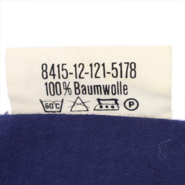 KRAJEWSKI ドイツ ジャーマンワーク ユーロ ノーカラーコート 青系 メンズ