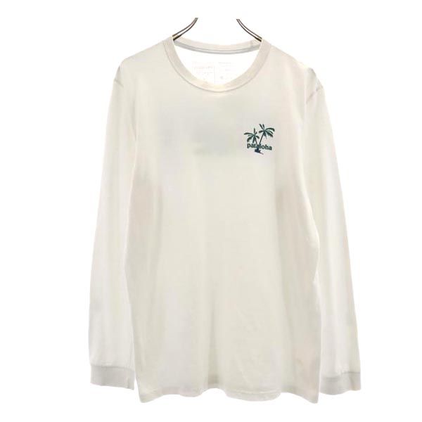 patagonia パタゴニア アウトドア 長袖 Tシャツ M 白 ロンT メンズ