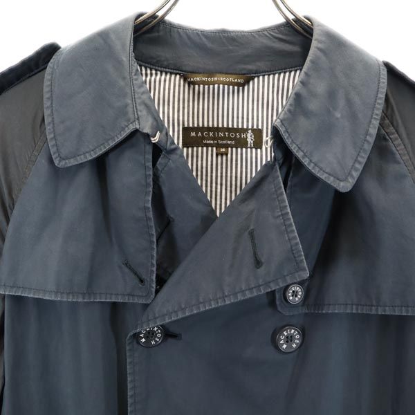 Mackintosh マッキントッシュ 英国製 トレンチコート 36 ネイビー メンズ