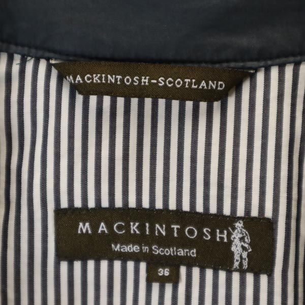 Mackintosh マッキントッシュ 英国製 トレンチコート 36 ネイビー メンズ