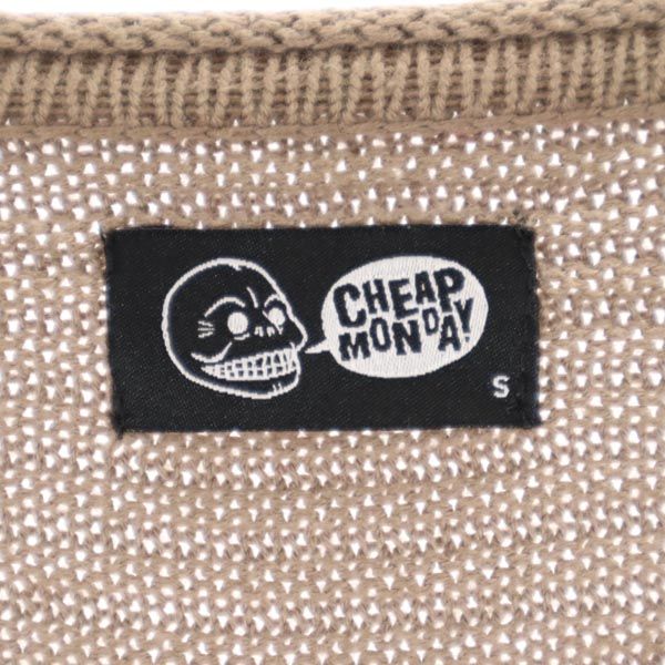 CHEAP MONDAY チープマンデー 長袖 オーバーシルエット セーター S ベージュ系 ニット メンズ