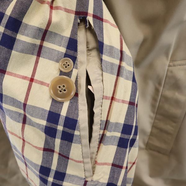 PERMA FINISH ヴィンテージ 英国製 ステンカラーコート 44R ベージュ メンズ