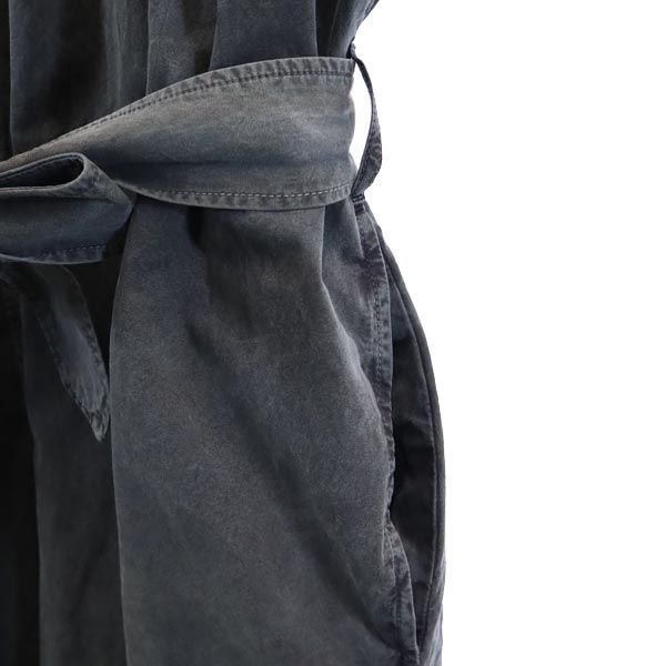 ウティ 日本製 ステンカラーコート 4 ネイビー系 OUTIL ウエストベルト メンズ