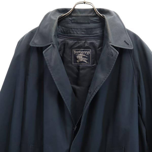 Burberrys バーバリーズ 90s オールド 2way ライナー付 ステンカラーコート ネイビー系 メンズ