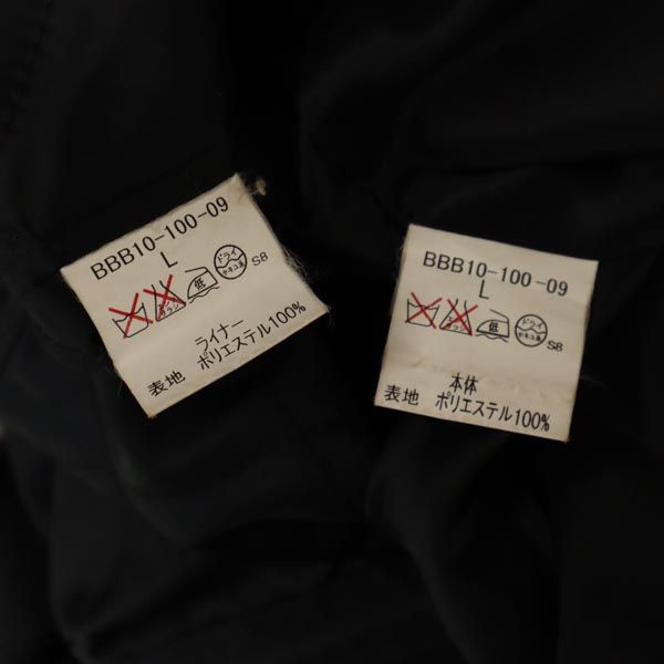 BURBERRY バーバリー 三陽商会 2way ライナー付 ステンカラーコート L ネイビー 日本製 メンズ