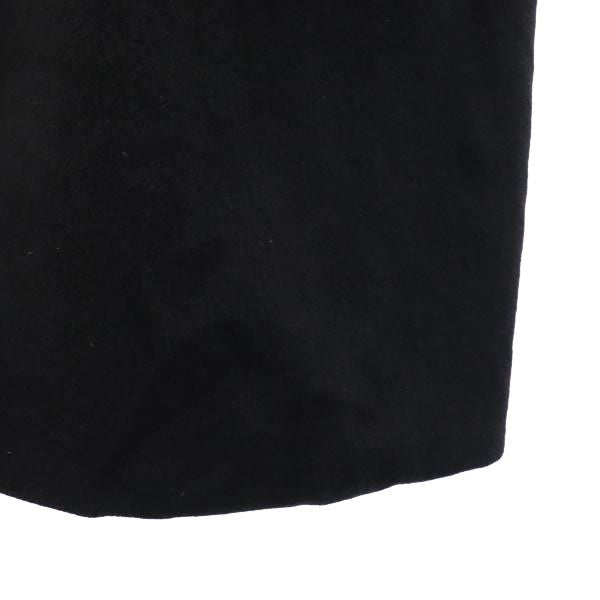 KANSAIMAN カンサイマン カシミヤ ステンカラーコート ブラック メンズ