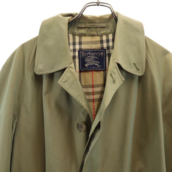 Burberrys バーバリーズ 80s 90s オールド イングランド製 ステンカラーコート カーキ メンズ