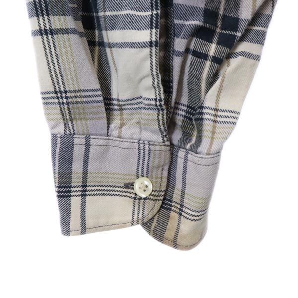 VINTAGE ヴィンテージ 60s 70s スリーピングシャツ グランパシャツ 長袖 チェックシャツ グレー系 ビッグサイズ メンズ