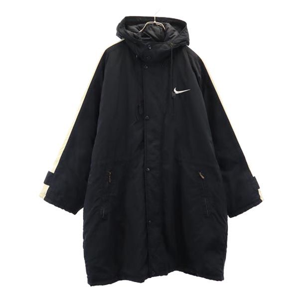 NIKE ナイキ 90s 00s 白タグ オールド 中綿 ベンチコート M 黒 メンズ