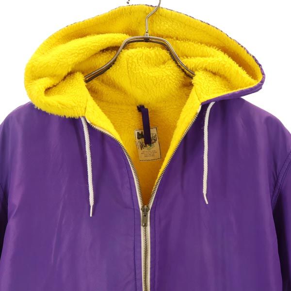 VINTAGE ヴィンテージ 60s リバーシブル ベンチコート パープル WALNUT CREEK AQUABEARS メンズ