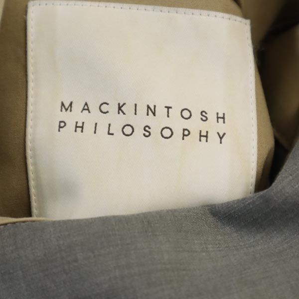 MACKINTOSH PHILOSOPHY マッキントッシュフィロソフィー 三陽商会 リバーシブル ステンカラーコート 40 グレー/ベージュ メンズ