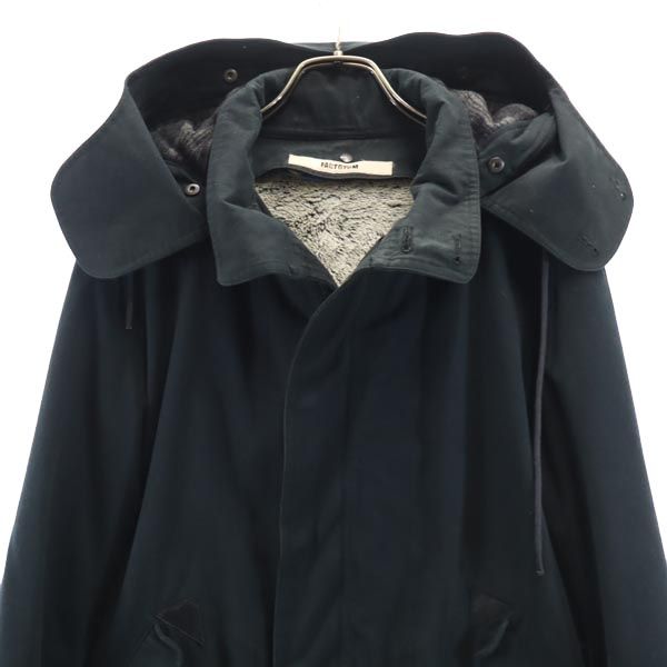 FACTOTUM ファクトタム ライナー付き モッズコート 46 ブラック メンズ