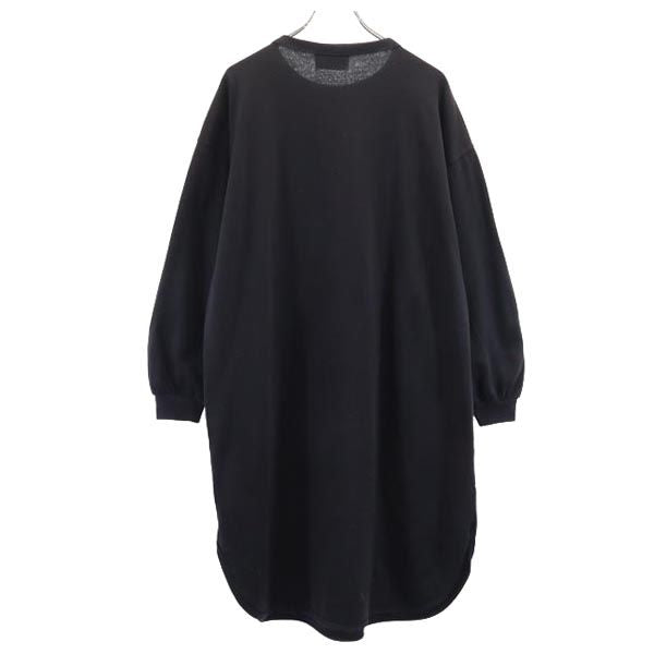 KITTENS 90s USA製 オールド 長袖 スウェット ロングワンピース ブラック系 レディース