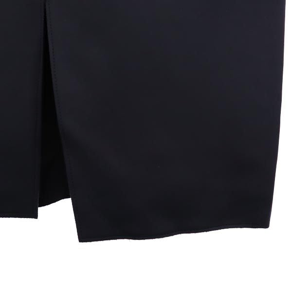 HARRISWHARFLONDON ハリスワーフロンドン イタリア製 長袖 ノーカラーコート 42 ネイビー系 レディース