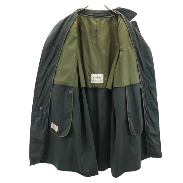 Rainfair 80s オールド ステンカラーコート グリーン メンズ