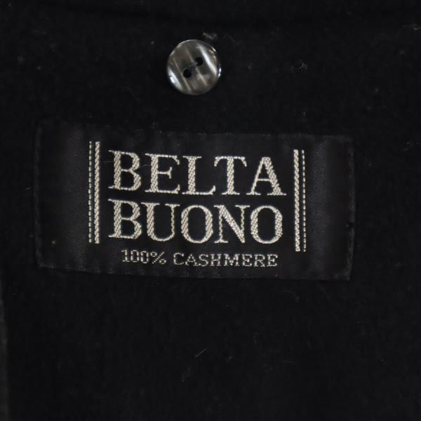 BELTA BUONO ベルタボーノ カシミヤ100% ステンカラーコート 9 ブラック レディース