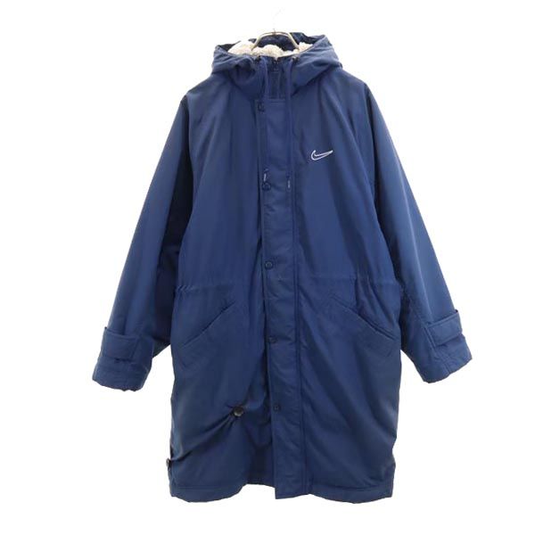 NIKE ナイキ 90s 00s 白タグ オールド ベンチコート M ブルー系 スポーツ メンズ