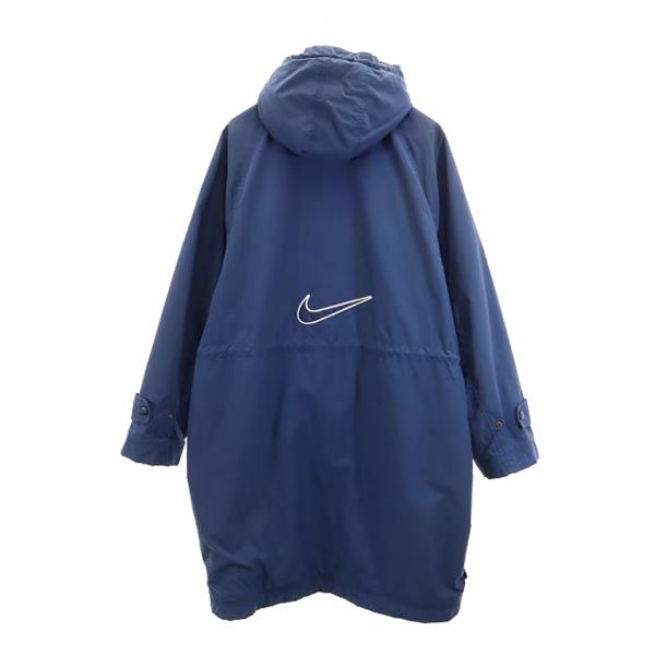 NIKE ナイキ 90s 00s 白タグ オールド ベンチコート M ブルー系 スポーツ メンズ