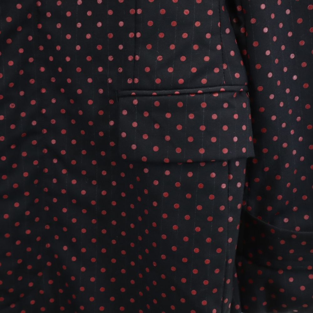 コムデギャルソンオムプリュス 2011年 日本製 ドット 長袖 ウールコート S ブラック系 COMME des GARCONS HOMME PLUS メンズ