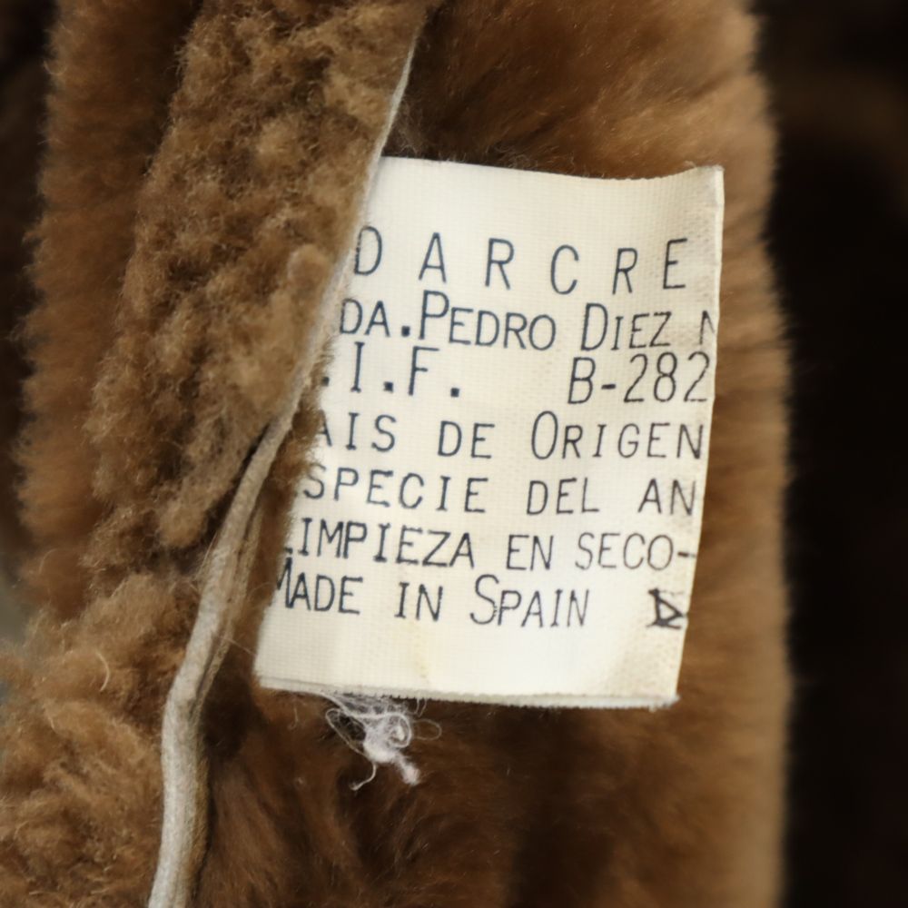 ADARCREA 80s 90s オールド 長袖 ムートンコート 46 キャメル ADARCREA メンズ