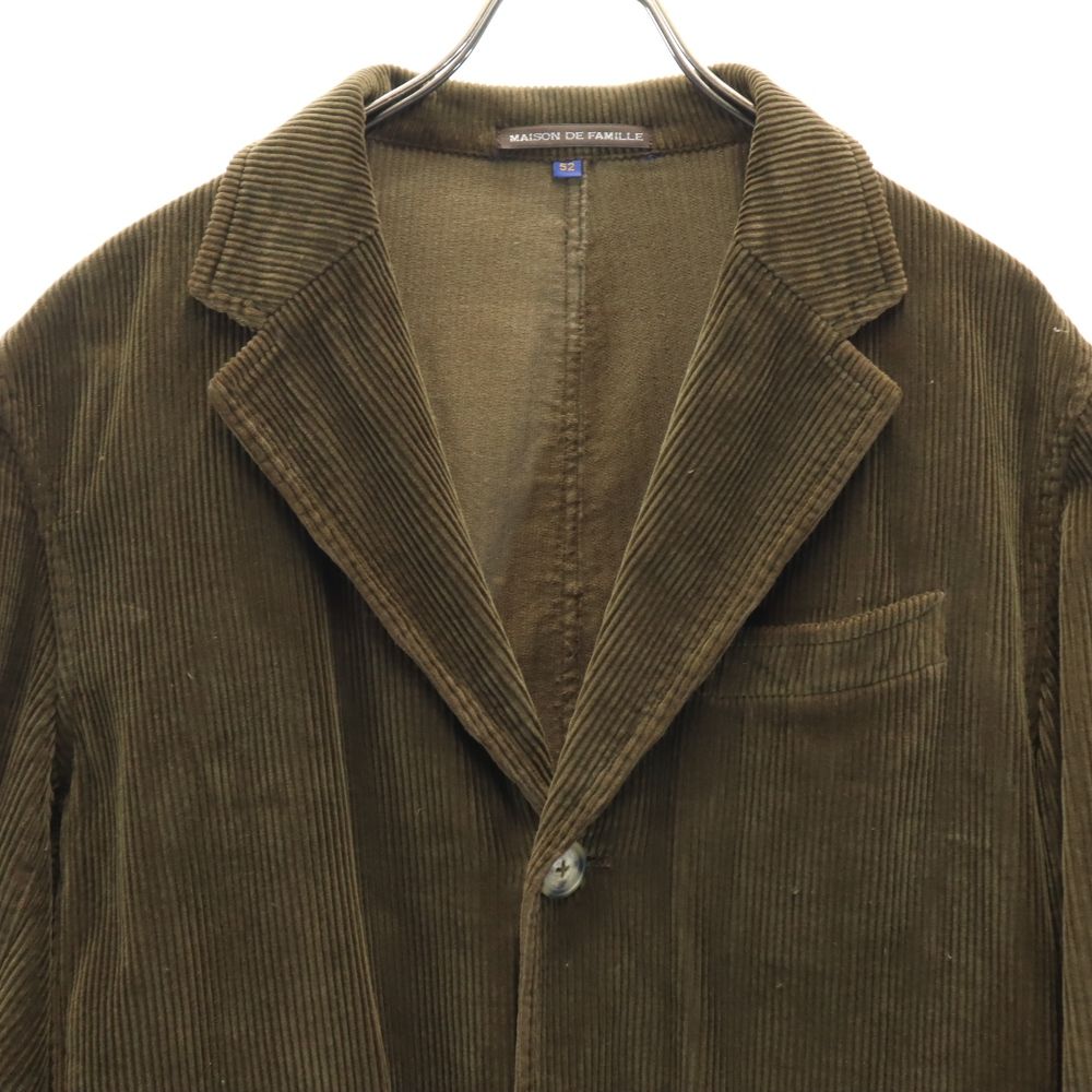 MAISON DE FAMILLE メイソンデファミーユ 長袖 コーデュロイコート 52 ブラウン系 メンズ