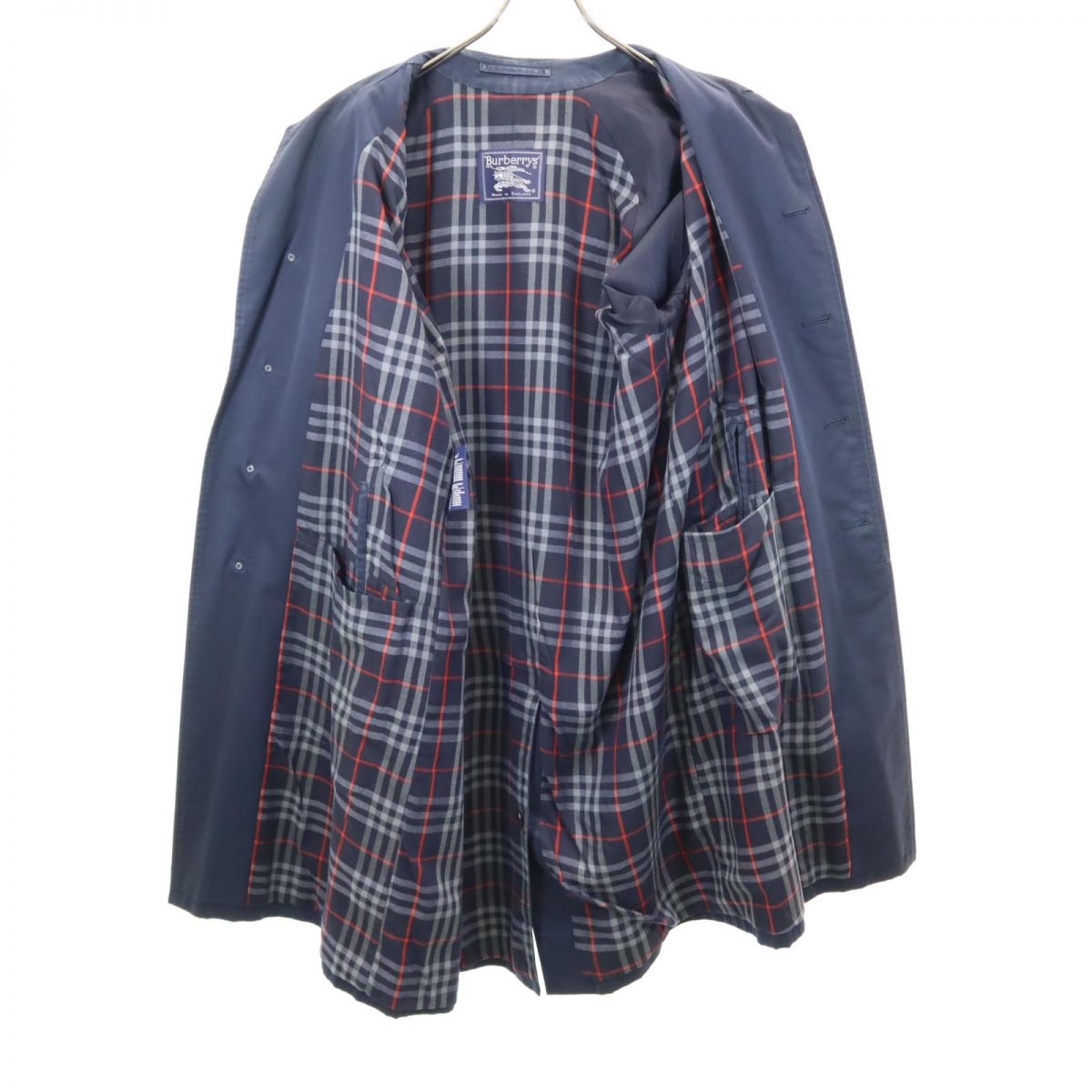 Burberrys バーバリーズ 90s オールド ステンカラーコート ネイビー メンズ