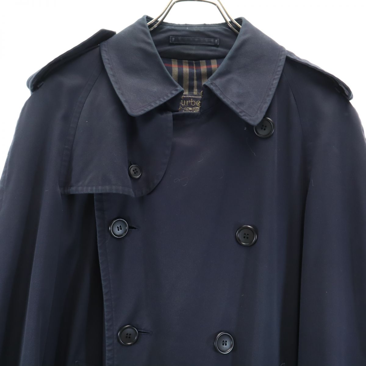 Burberrys バーバリーズ 90s 80s 英国製 オールド トレンチコート ネイビー系 メンズ
