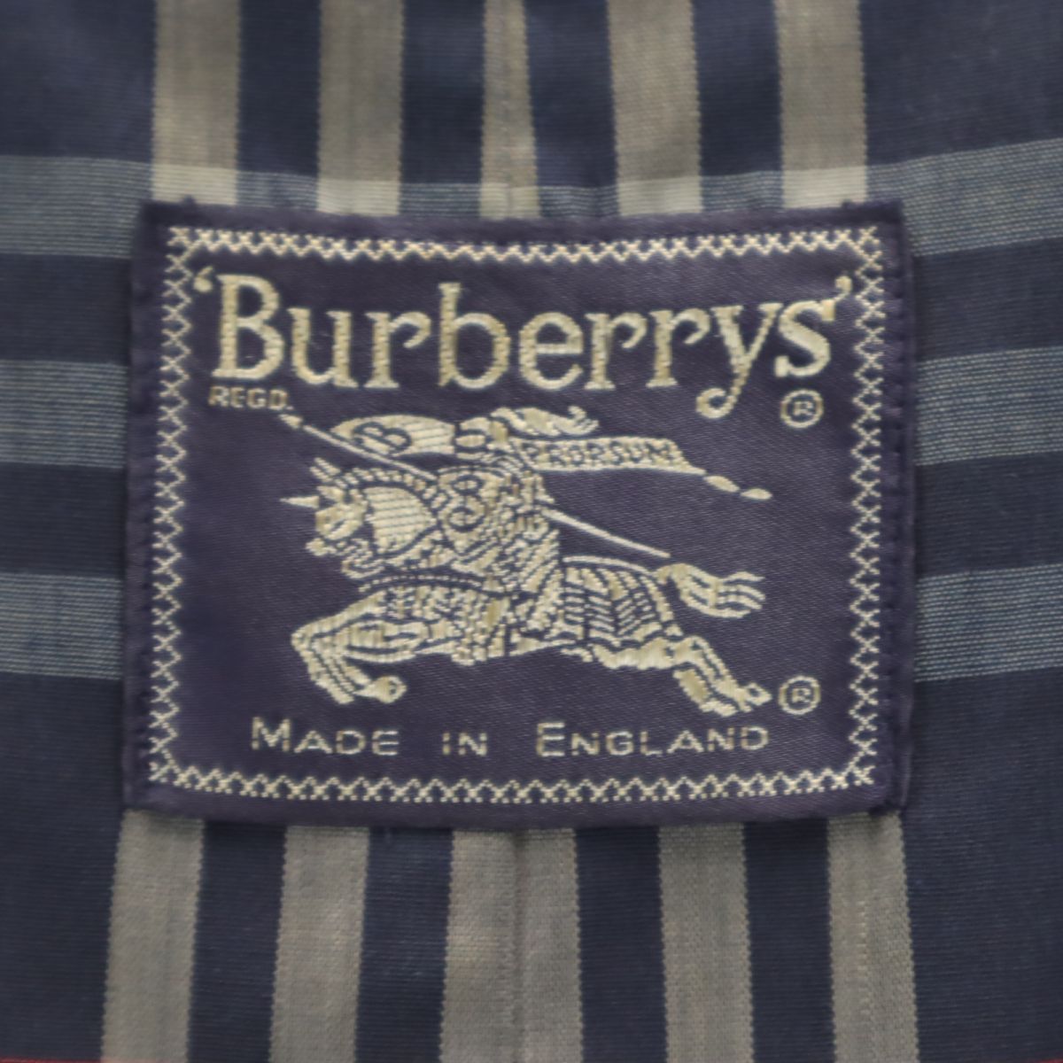 Burberrys バーバリーズ 90s 80s 英国製 オールド トレンチコート ネイビー系 メンズ